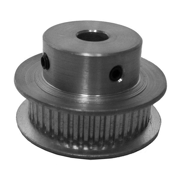 42MP025-6FA3, Timing Pulley, Aluminum, Clear Anodized,